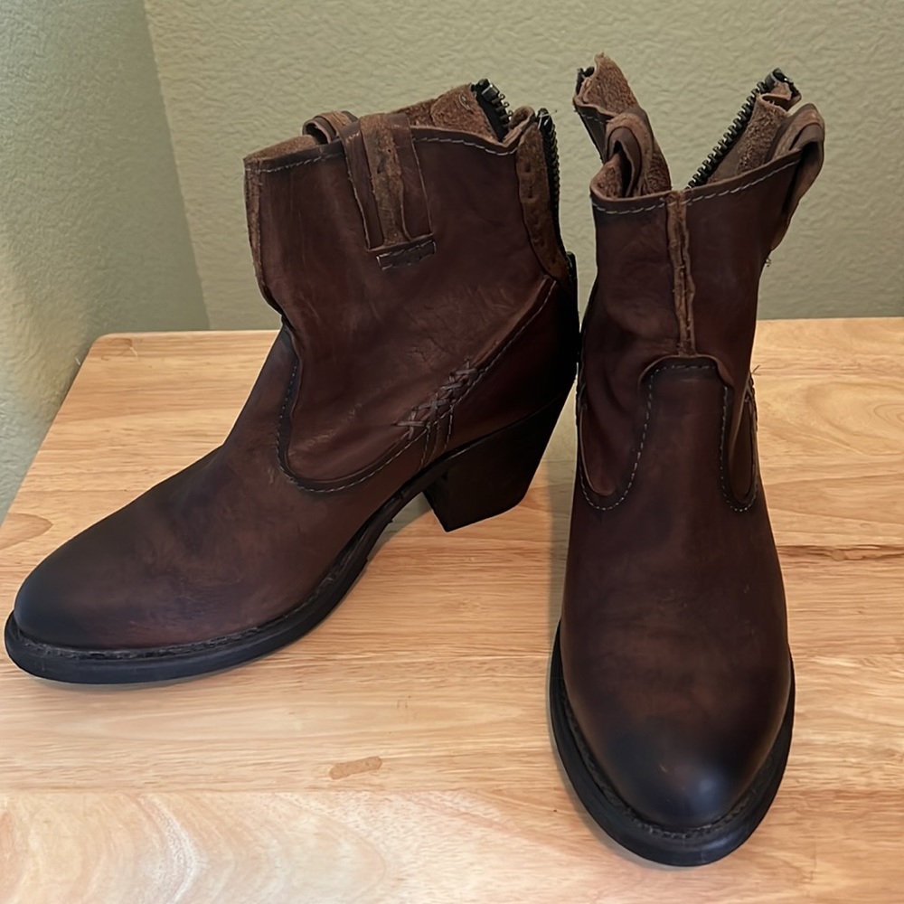 Frye leather booties